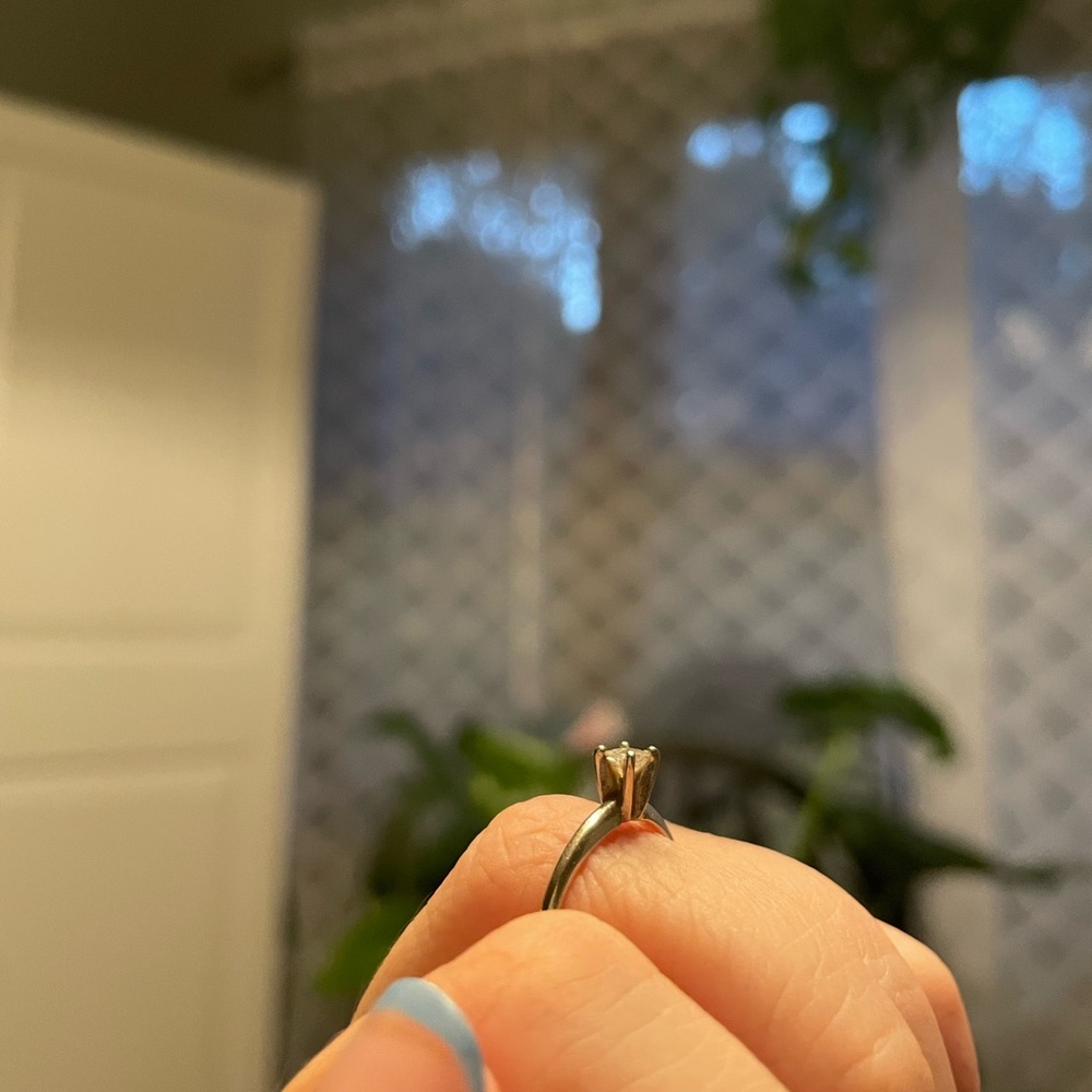 Solitaire Diamond Ring Purchased From Moody’s In Tulsa, Ok 2011 View 4
